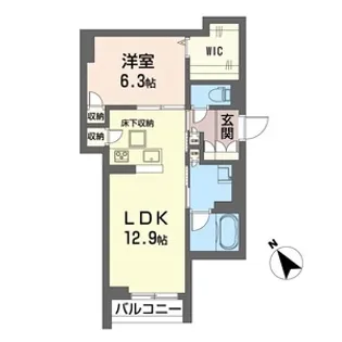 アルフラット【1階】の間取り