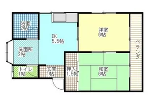 クローバーハイツ【2階】の間取り