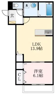 メイト北花田7号館【1階】の間取り