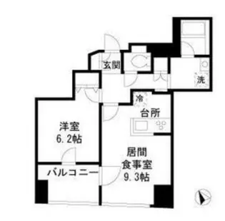 セルクル落合【2階】の間取り
