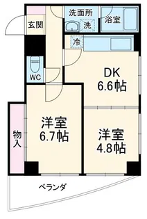 メゾンドフルール【5階】の間取り