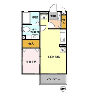 リビングタウン石川町 B【2階】の間取り