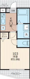 エベラ大倉山【1階】の間取り