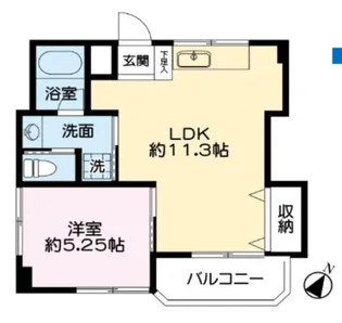大光ハイツ【3階】の間取り