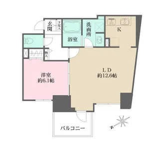 N-flats三ノ輪【6階】の間取り