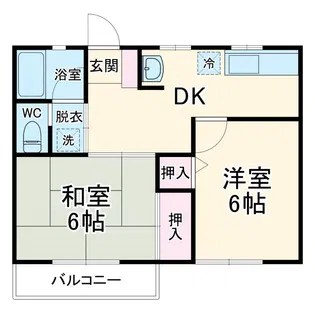 バイオレットA【1階】の間取り