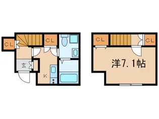 あんしん+稲葉荘の間取り