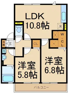 スカイピーク【1階】の間取り