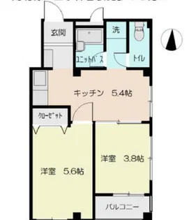 栄町ハイツ【3階】の間取り