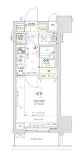 コンシェリア新宿North One【9階】の間取り