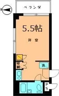 フラットミワ【2階】の間取り
