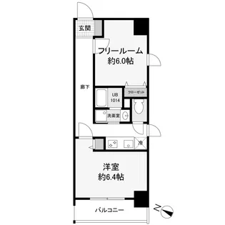 レジディア神戸三宮プレイス【2階】の間取り