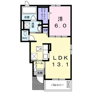 CASA立部B【1階】の間取り