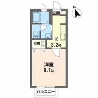 ソディアD【1階】の間取り