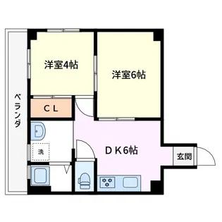 コーポ高津【2階】の間取り