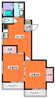 ベルポアン【2階】の間取り