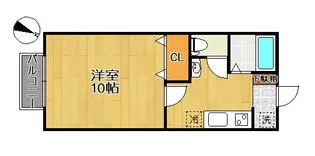 KRクレスト苦竹【1階】の間取り