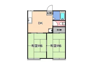 コーポ小野里【2階】の間取り