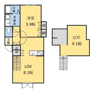 プリマ前橋七番館【2階】の間取り