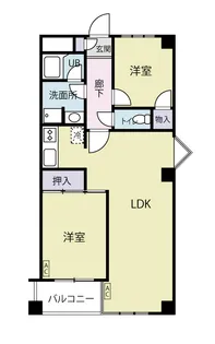 プレステージみどり野【4階】の間取り
