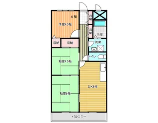 アルカザーレ国分西【2階】の間取り