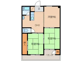 岐阜県岐阜市粟野東4【マンション】の間取り
