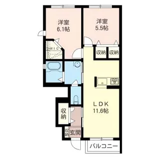 エレガンテ【1階】の間取り