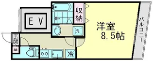 第15モリマンション【2階】の間取り