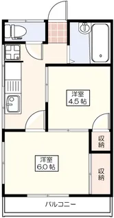 木の実ハイツ【2階】の間取り