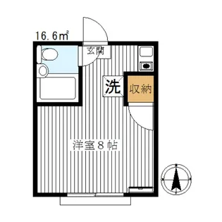 ハイツロベリア【2階】の間取り