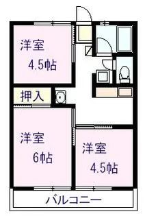 コーポブリッジ【2階】の間取り