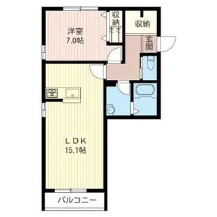 カーサ コントレ【2階】の間取り