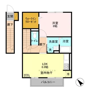 プレジール【2階】の間取り
