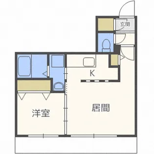 グランデルーシア手稲【4階】の間取り
