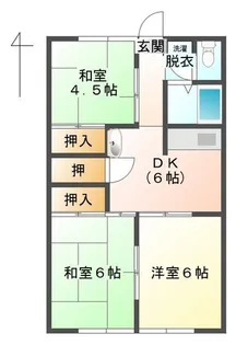 シティハイムヨシダ【1階】の間取り