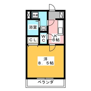 ミルフォード【2階】の間取り