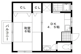 ハイツ上田2【2階】の間取り