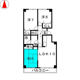ラ・ヴィレット城屋敷【2階】の間取り