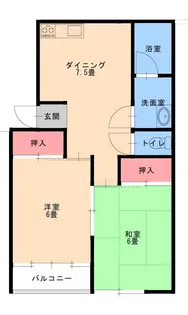 アクティブシティー中里【2階】の間取り