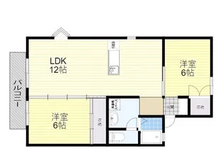 セジュール野中A【1階】の間取り