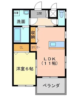 広島県福山市御幸町大字中津原【アパート】の間取り