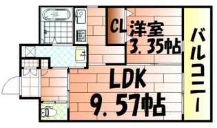 フェリシエ馬借【10階】の間取り
