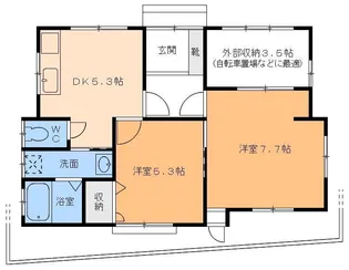 サンコーポKY【1階】の間取り