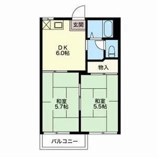愛知県碧南市石橋町2【アパート】の間取り