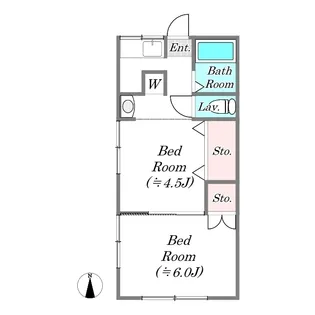 第2サンコーポ【1階】の間取り