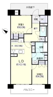 オープンレジデンシア新前橋【7階】の間取り