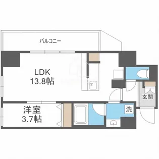 大阪府大阪市北区浮田2【マンション】の間取り