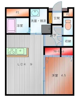 リアライズ人吉【4階】の間取り