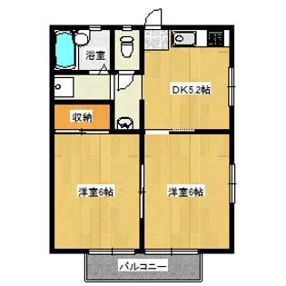 メゾン上道【2階】の間取り