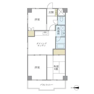 ビューハイツ・プリムラ【3階】の間取り
